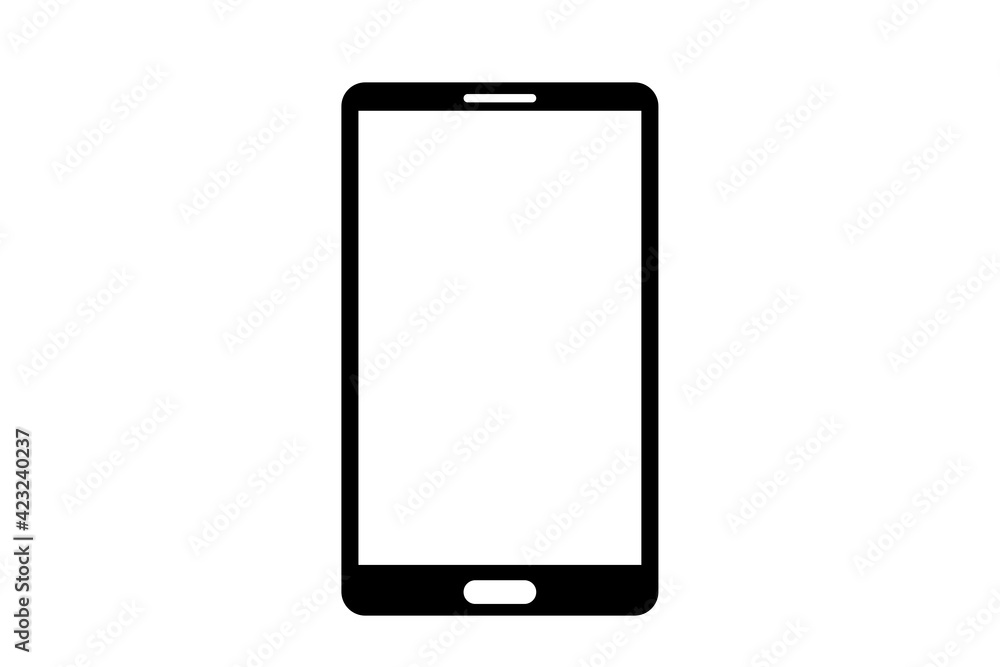 Smartphone mockup. Isolated from white and black backgrounds Smartphone mockup. Isolated from white and black backgrounds