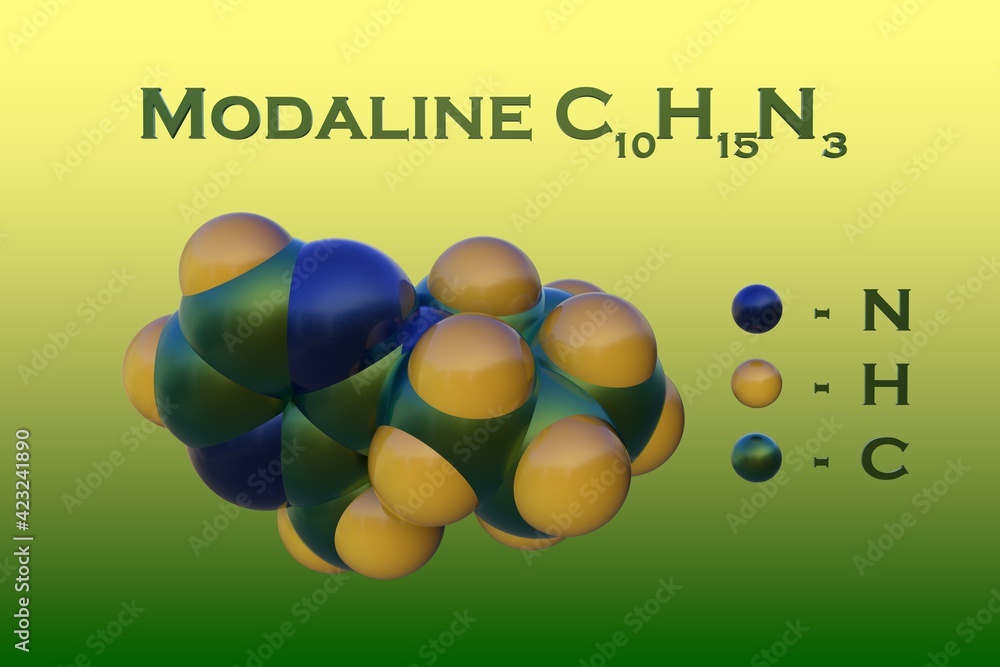 Structural chemical formula and space-filling molecular model of ...