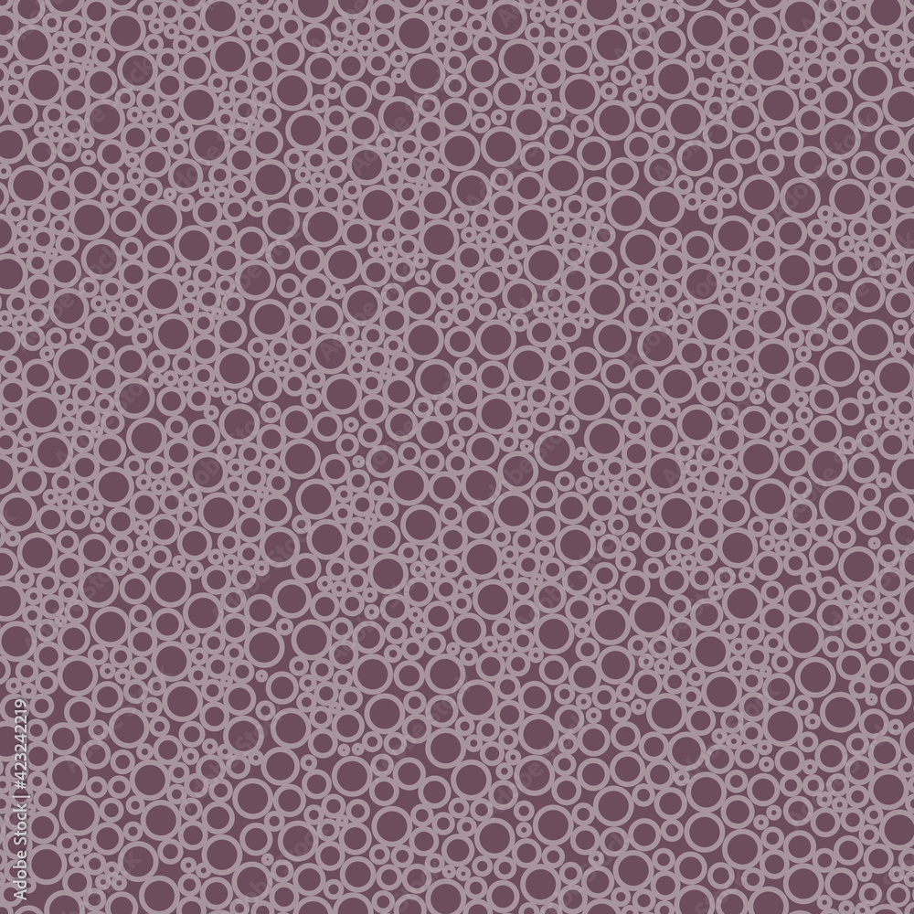 Repeating vector bubble pattern. Seamless texture background. Trendy irregular design. 