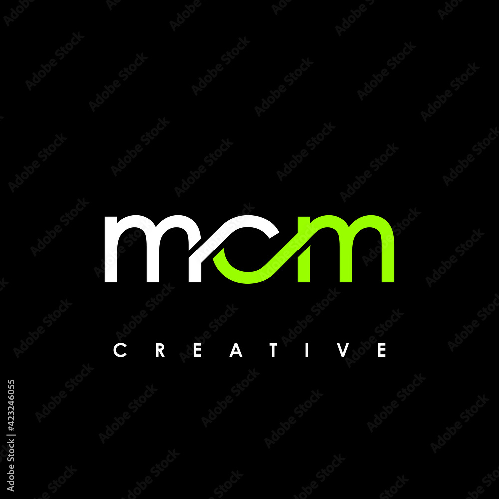 Vetor de MCM Letter Initial Logo Design Template Vector Illustration do ...