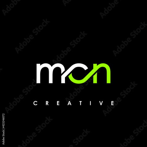 MCN Letter Initial Logo Design Template Vector Illustration