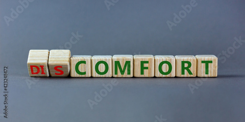 Tableau sur toile From discomfort to comfort symbol