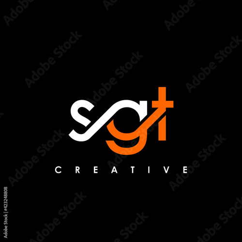 SGT Letter Initial Logo Design Template Vector Illustration