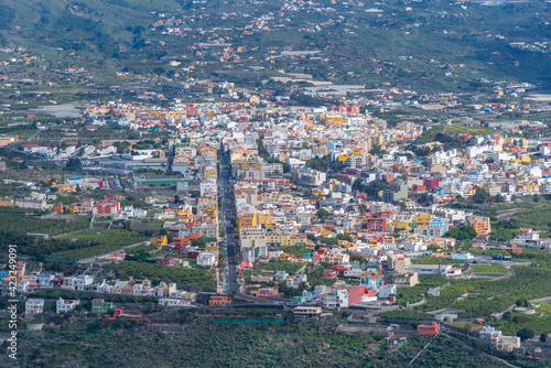 Aerial view of Los Llanos town at La Palma, Canary islands, Spain photo