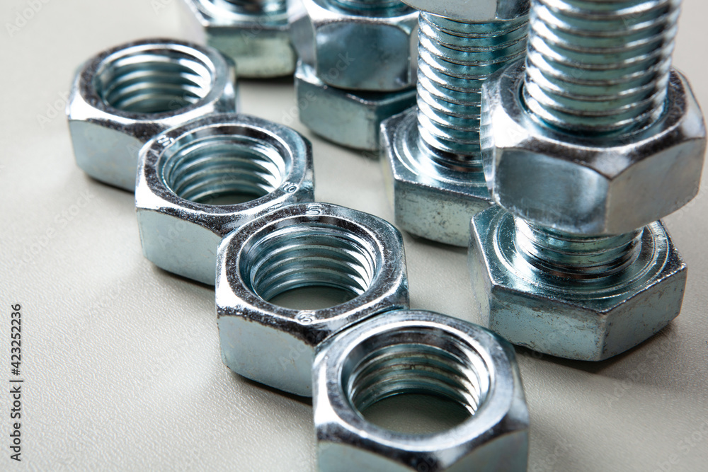 nuts screws fastening materials a lot in a row nuts screws fastening materials a lot in a row