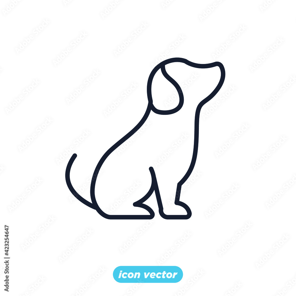 pet dog icon. dog symbol template for graphic and web design collection logo vector illustration pet dog icon. dog symbol template for graphic and web design collection logo vector illustration