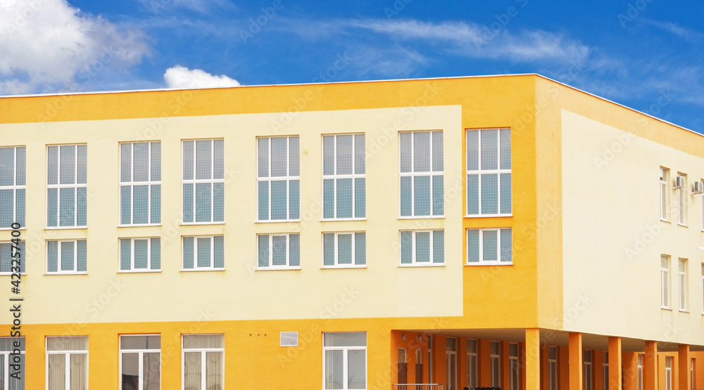Modern panel apartment building Modern panel apartment building