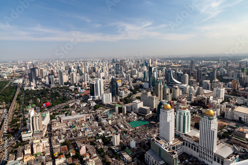 Aerial view of the Bangkok city