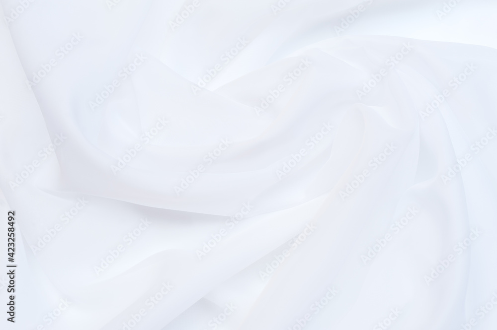 White fabric texture background. Abstract white background 