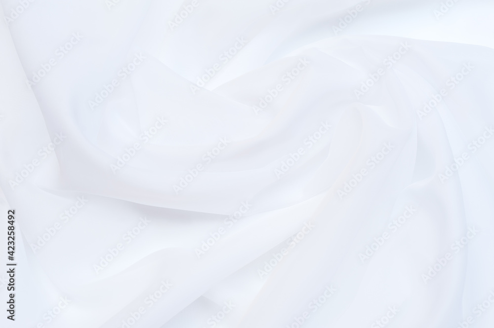 Obraz premium White fabric texture background. Abstract white background 