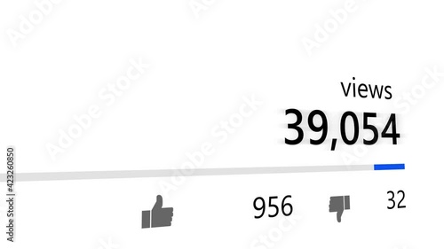 SOCIAL MEDIA VIEW COUNTER. INCREASING NETWORK PROGRESS