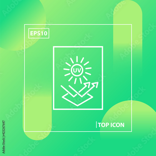 sun protective surface icon