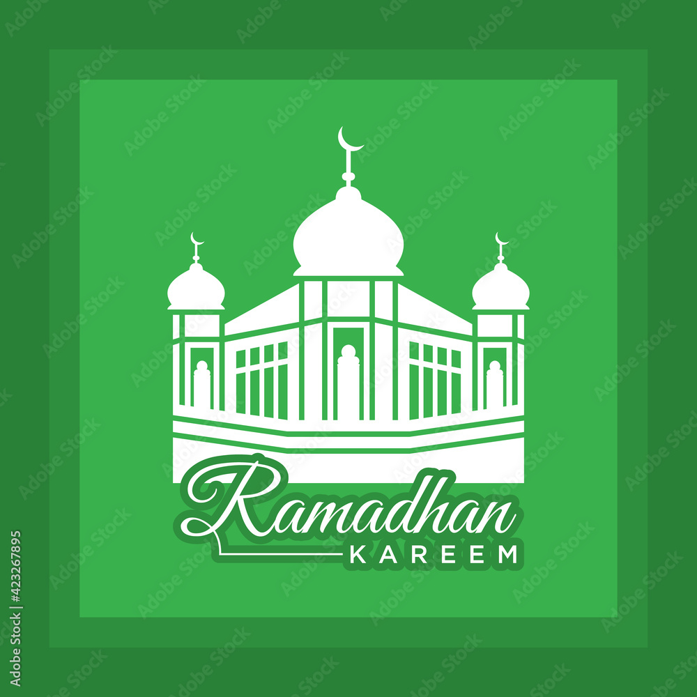 Mosque islamic logo for ramadhan kareem Mosque islamic logo for ramadhan kareem