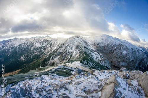 Obraz na płótnie Kopa Kondracka z Giewontu, Tatry w salonie