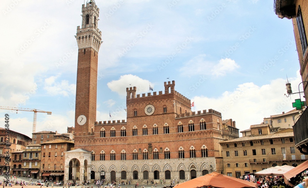 A view of Siena in Italy