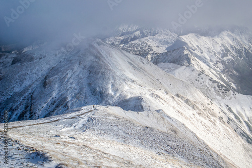 Obraz na płótnie Czerwone Wierchy, Małołączniak, Tatry w salonie