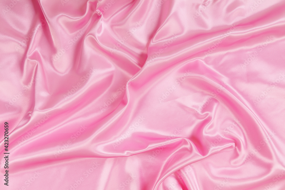 Obraz premium Pink seamless satin background.