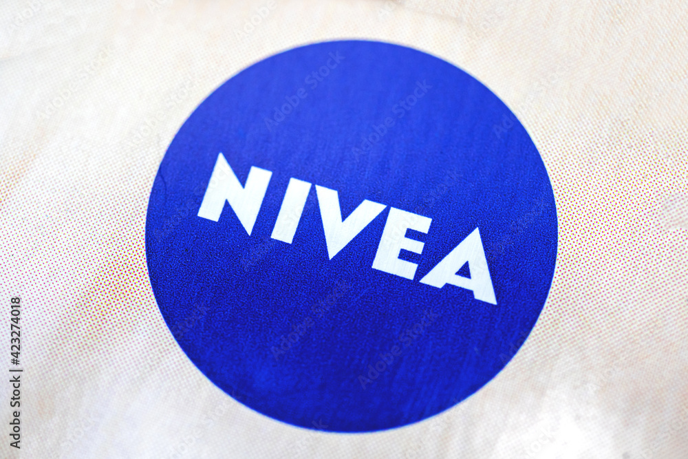 Kharkov, Ukraine - March 23, 2021: Nivea cosmetic brand logo close-up  Photos | Adobe Stock