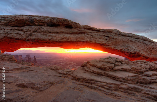 Canyonlands National Park: Sunrise at Mesa Arch       photo