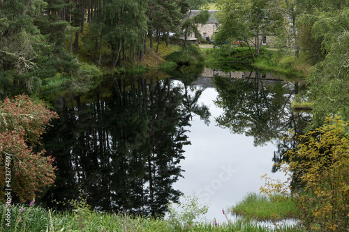 Pool outside Inshriach Farm near Insh Scotland photo