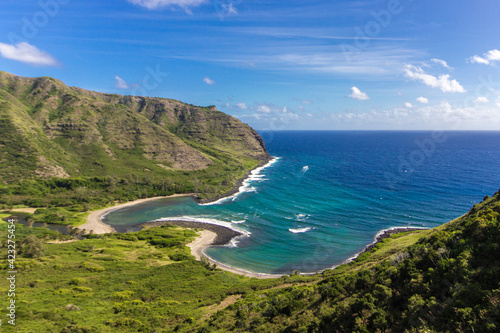 Halawa Bay on the island of Molokai, 
Paradise nature of Hawaii