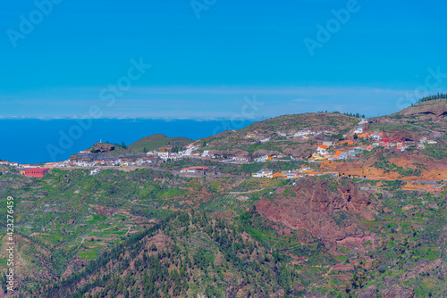 Landscape of Artenara village of Gran Canaria, Canary Islands, Spain photo