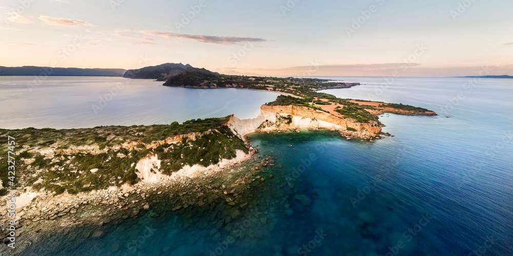 Gerakas beach and rocky cliffs in Zakynthos Gerakas beach and rocky cliffs in Zakynthos