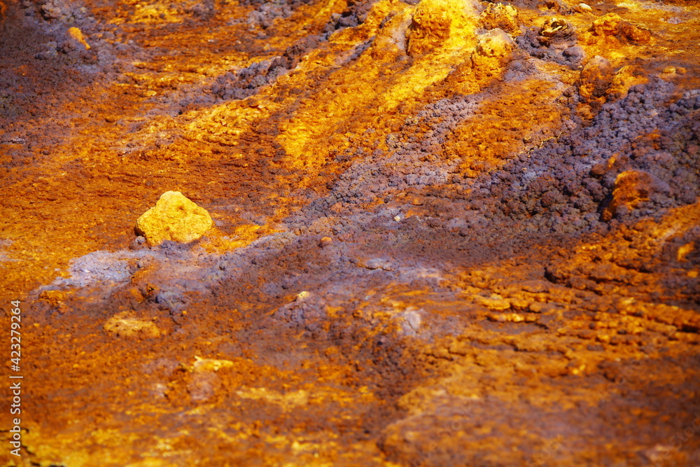 Paysage volcanique de Dallol en Ethiopie