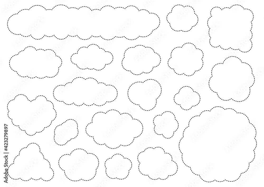 ドットの吹き出しの素材集 Stock Vector Adobe Stock