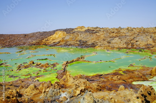 Paysage volcanique de Dallol en Ethiopie