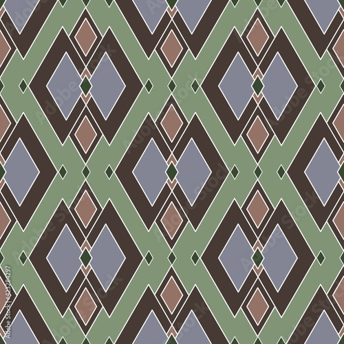 seamless background with geometric pattern. colored rhombuses. vector.