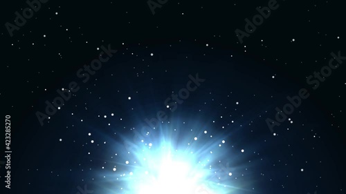 STARFIELD EXPLOSION, SPACE BACKGROUND ANIMATION