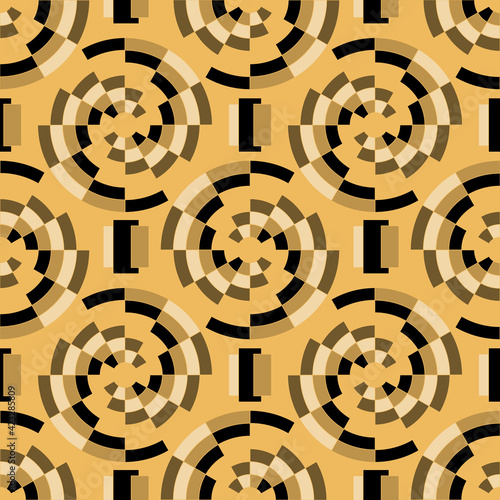 seamless pattern. abstract polygons in circles. male pattern. vector