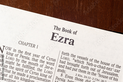 Fotomural Ezra Title Page Close-Up.