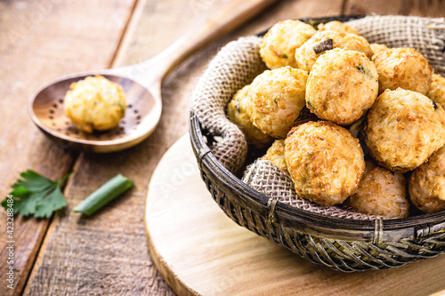 Brazilian potato dumpling, vegetarian potato dumpling