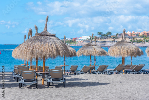 Playa de Torviscas at Tenerife, Canary islands, Spain photo