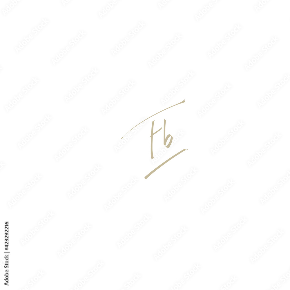Fb handwritten logo for identity Fb handwritten logo for identity