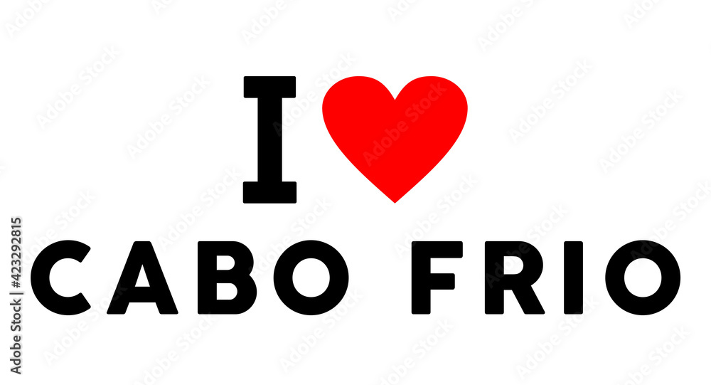 I love Cabo Frio city