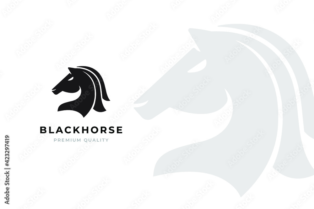Naklejka premium horse head logo
