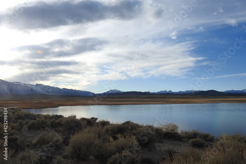 The beautiful scenery of Warm Lake  located Eastern Sierra Nevada Mountains  Mono County  California.