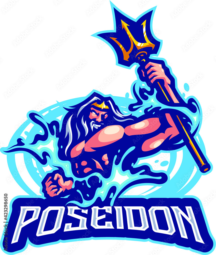 Logo design poseidon