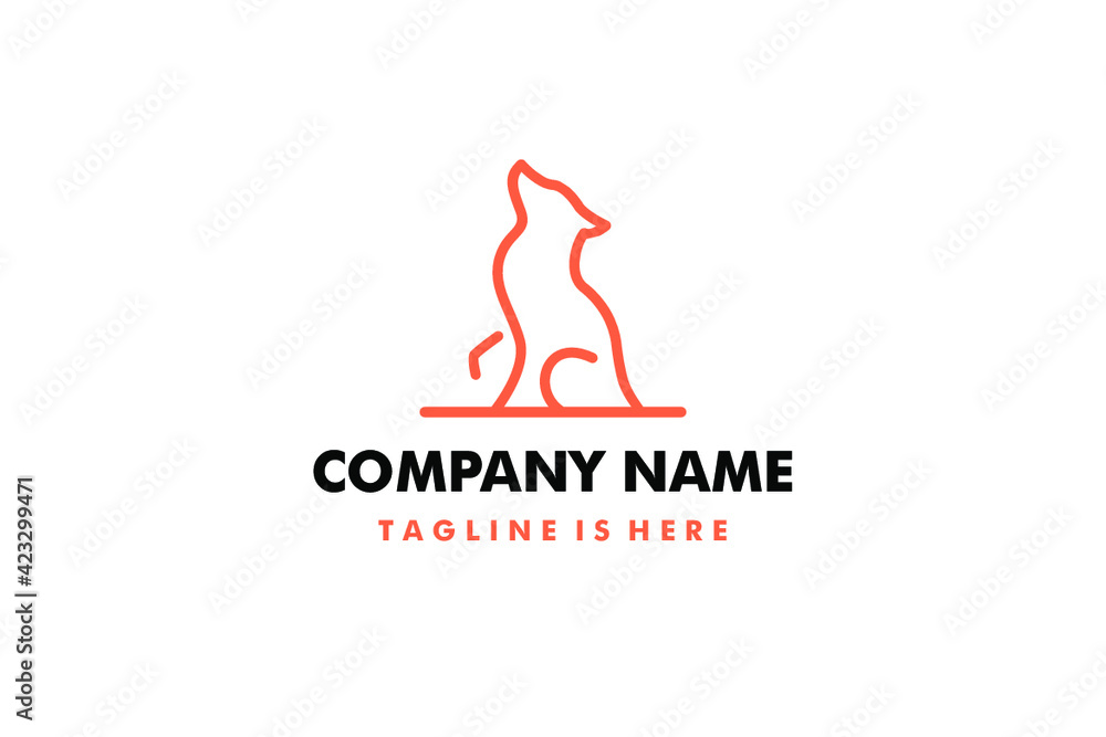 business logo design wolf