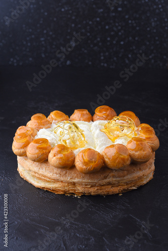 St. Honoré - Traditional French cake named Saint-honoré