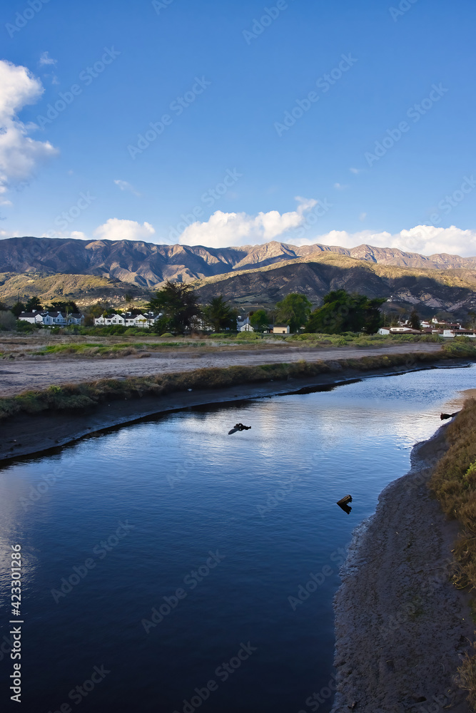 Hiking in the Carpinteria salt marsh after a passing storm