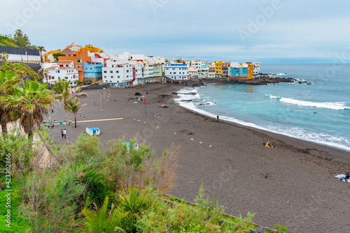 Playa Maria Jimenez at Puerto de la Cruz, Tenerife, Canary islands, Spain photo