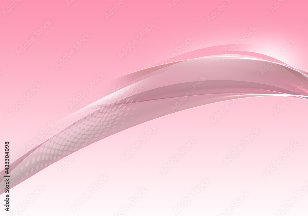 Obraz premium Abstract background waves. Flamingo pink and white abstract background for wallpaper oder business card