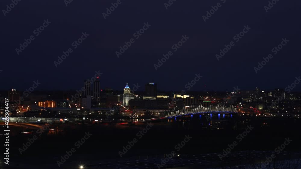Peoria, IL - March 25, 2021: time-lapse video of early morning commuters driving to and from Peoria, IL using I-74 Peoria, IL - March 25, 2021: time-lapse video of early morning commuters driving to and from Peoria, IL using I-74