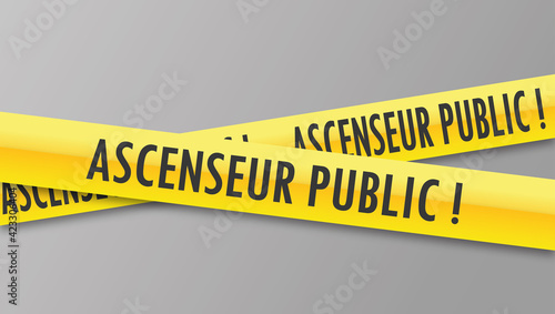 Logo ascenseur public.