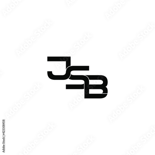 jsb letter original monogram logo design