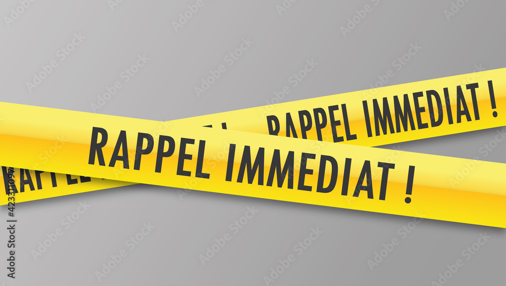 Logo rappel immédiat. Stock Vector | Adobe Stock